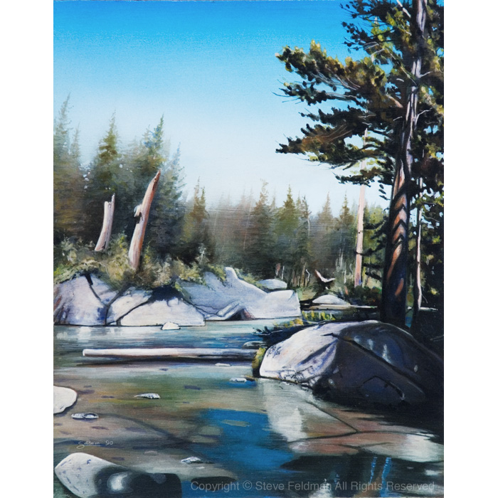 Lower McCabe Lake Yosemite landscape painting