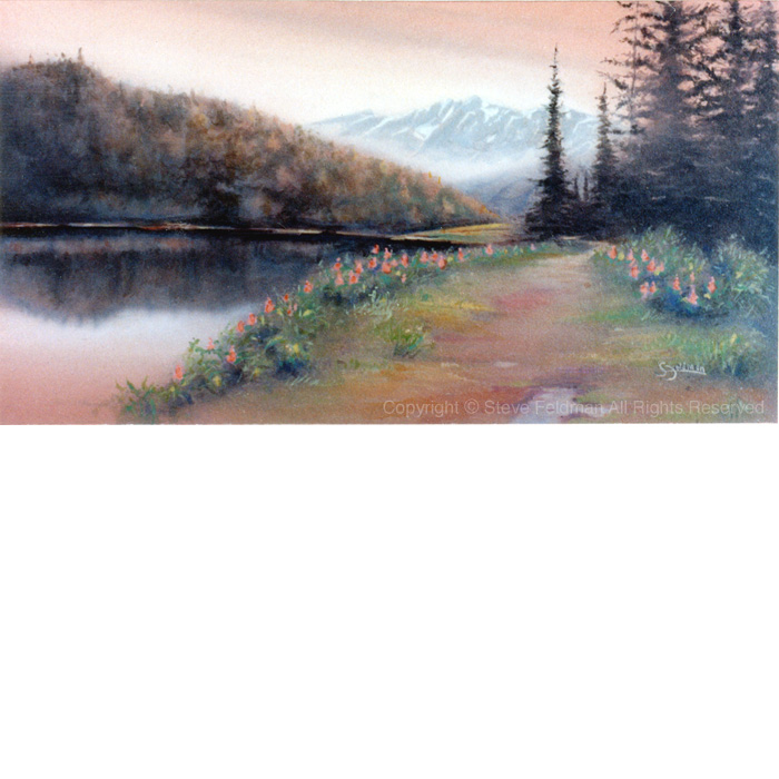 Alaska Sunset landscape painting