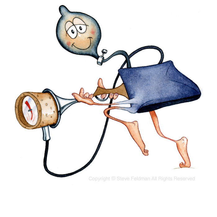 Sphygmomanometer cartoon